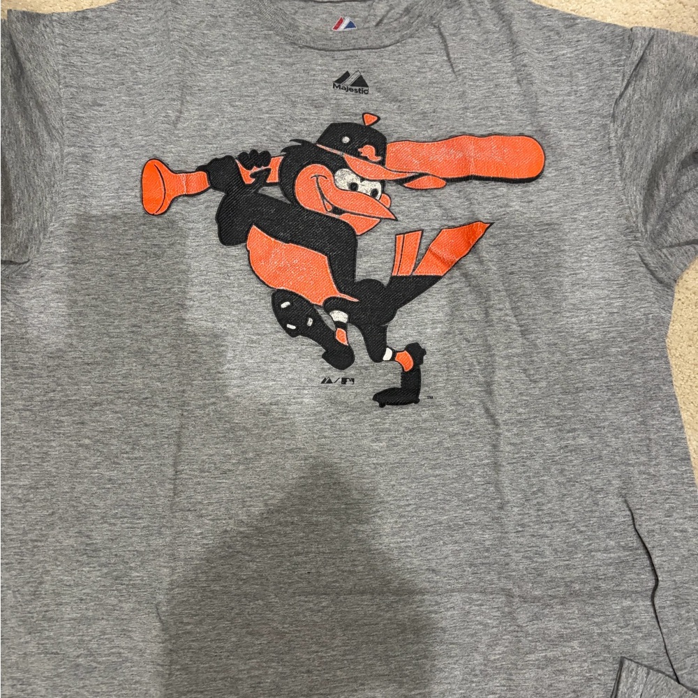 Majestic Gray T-Shirt with Logo